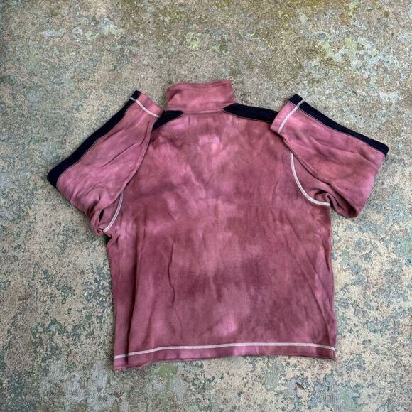 Tie Dye Quarter Zip Y2K Sweater - Picture 4 of 4
